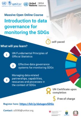 UNITAR UNSD Intro to data governance for monitoring the SD Gs flyer 2
